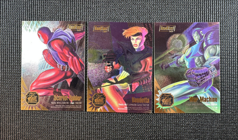 1995 Flair Marvel Annual - Duo Blast Insert Set - Pack Fresh!