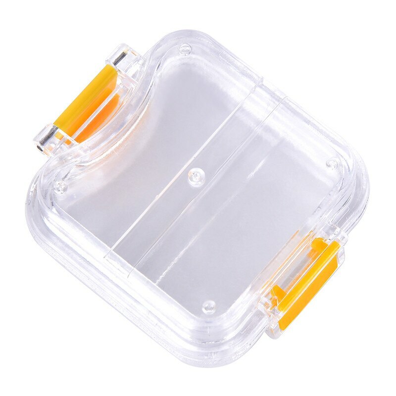 Clear Tooth Bath Box Case Dental False Teeth Storage Box With Hanging Net