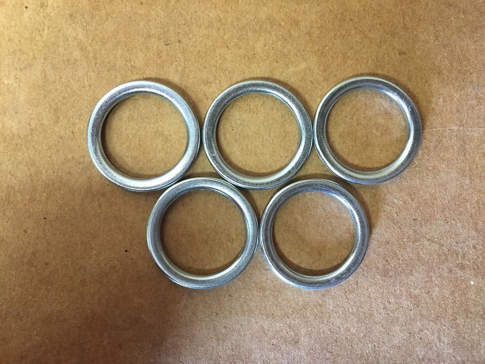 Set of 5: OEM Crushable Oil Drain Plug Gaskets For Mitsubishi MD050317 Free Ship