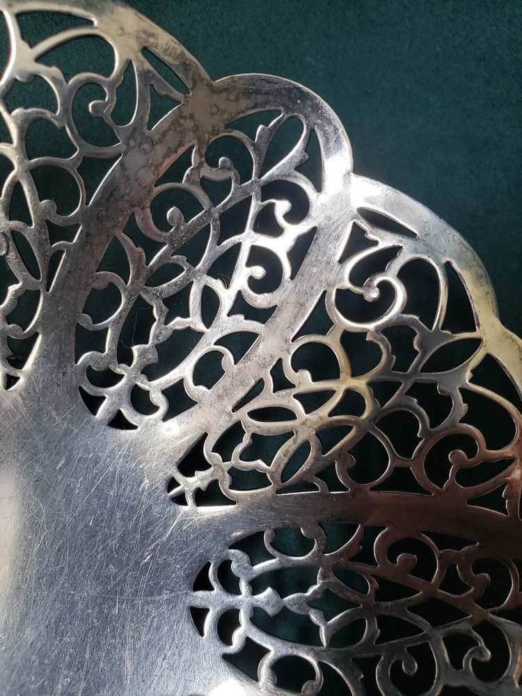 Vintage Lovelace International Silver Co. Candy Dish EPNS #1428