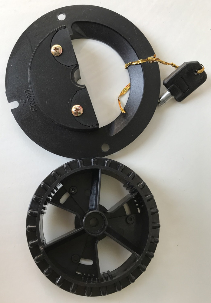 Classic Vending Gumball & Candy Machine - Candy Wheel Assembly & Key - Black