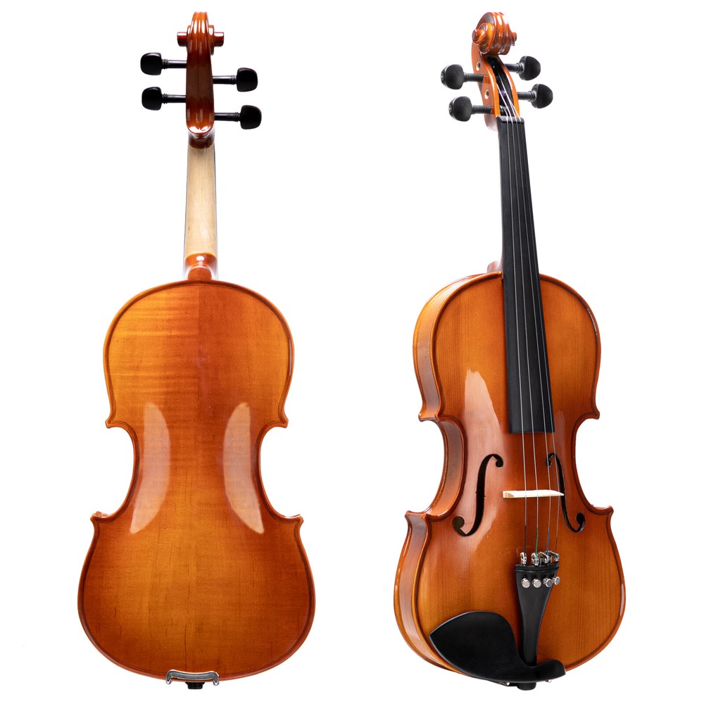 New 4/4 Full Size Acoustic Violin with String Case Bow Rosin Bridge