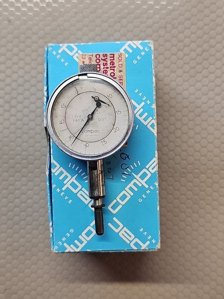 COMPAC TYPE 341A DIAL INDICATOR  .0001" Swiss Made