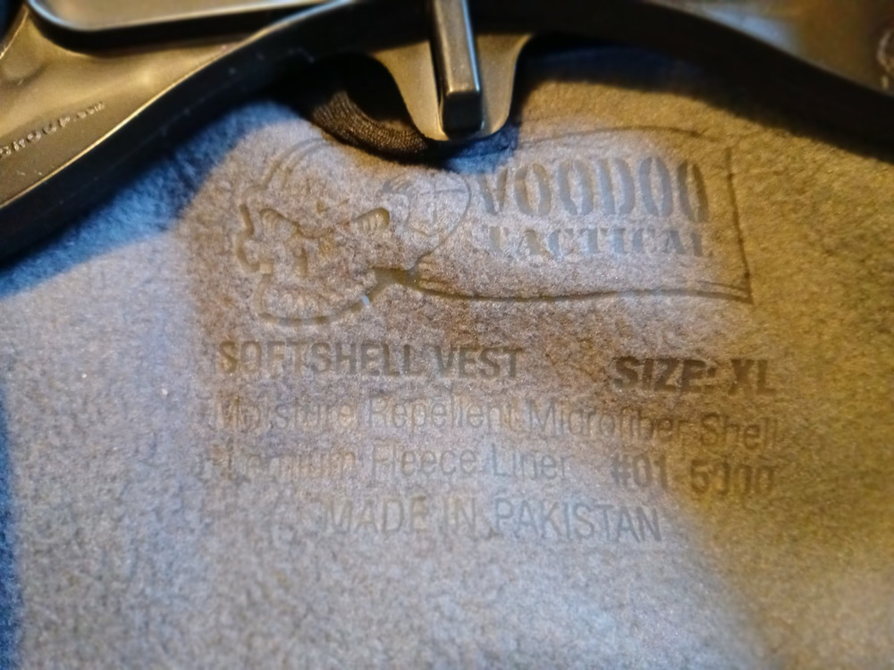 Voodoo Tactical Gray XL Vest - Used