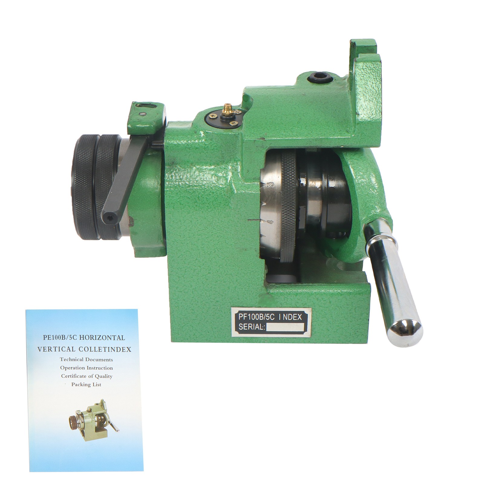 Vertical Horizontal 5C Collet Spin Index Fixture Milling .0004" Spindle Thread