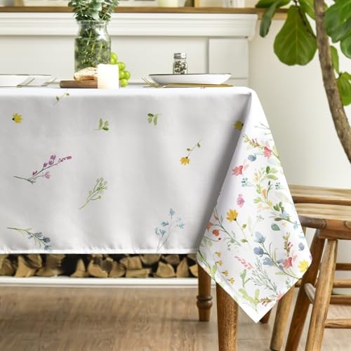 Spring Tablecloth 60×84 Inch Rectangular, Light 60" x 84" (Rectangular) Green