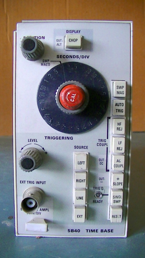 TEKTRONIX 5B40 TIME BASE PLUG-IN MODULE