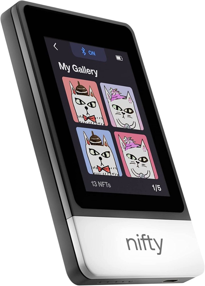 SecuX Nifty - Dedicated NFT Hardware Wallet - Bluetooth - Your Personalized NFT