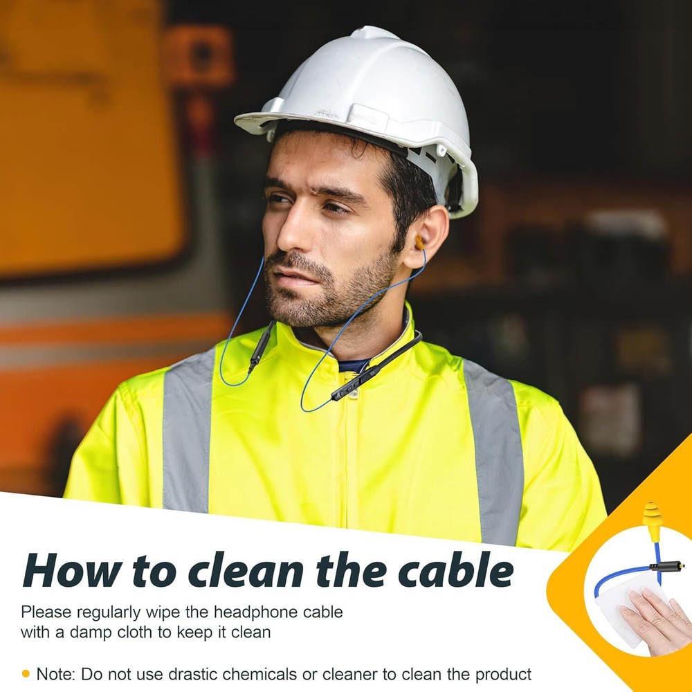 2 Pieces Replacement Earbuds Cables for Work Earbuds Bluetooth