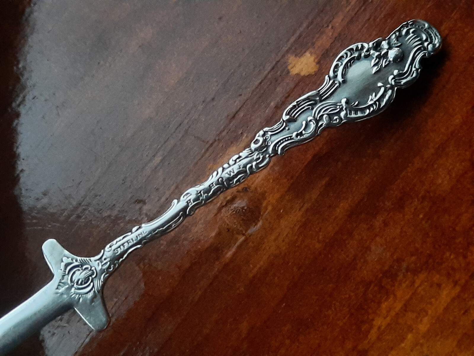 Sterling Silver Durgin Watteau Sword Letter Opener, No monogram