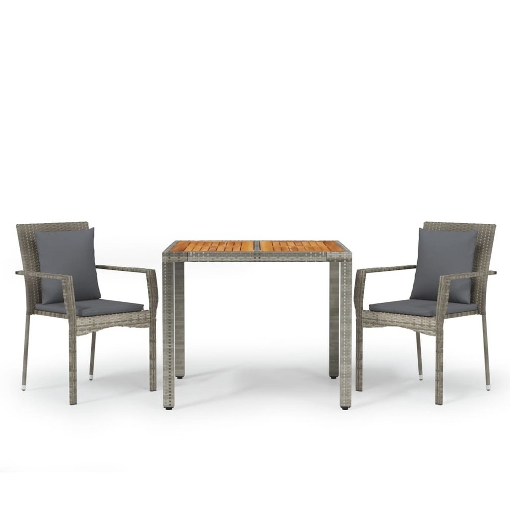 Garden Dining Set Grey