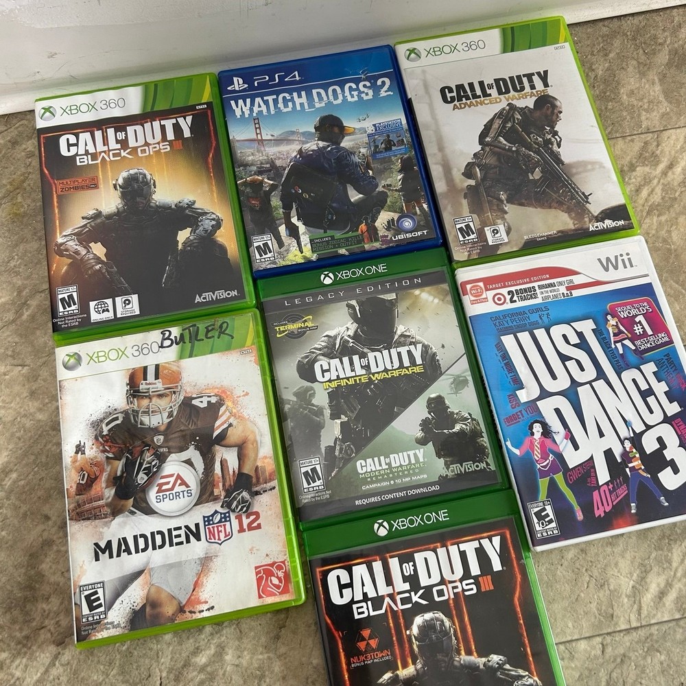 Video game bundle - 7 games Xbox/wii/ps4