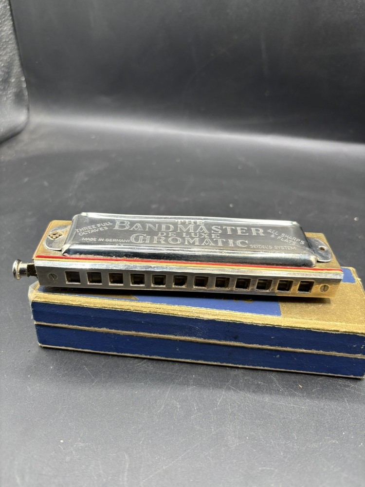 The Bandmaster Chromatic Harmonica Vintage Boxed
