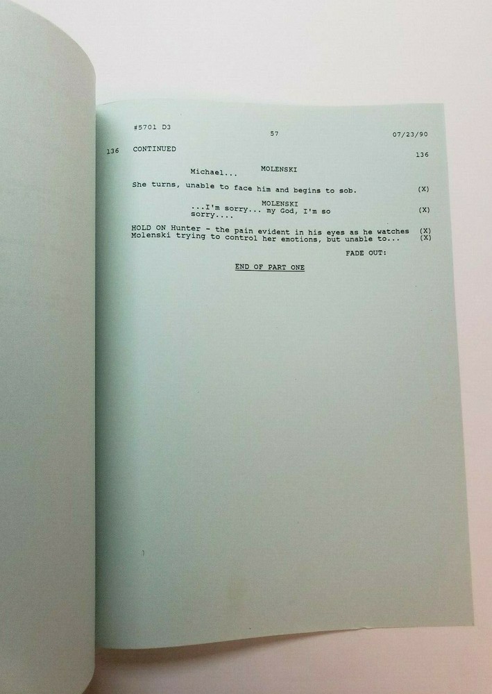 HUNTER / Mark Lisson 1990 TV Script, Fred Dryer "Deadly Encounters: Part 1"