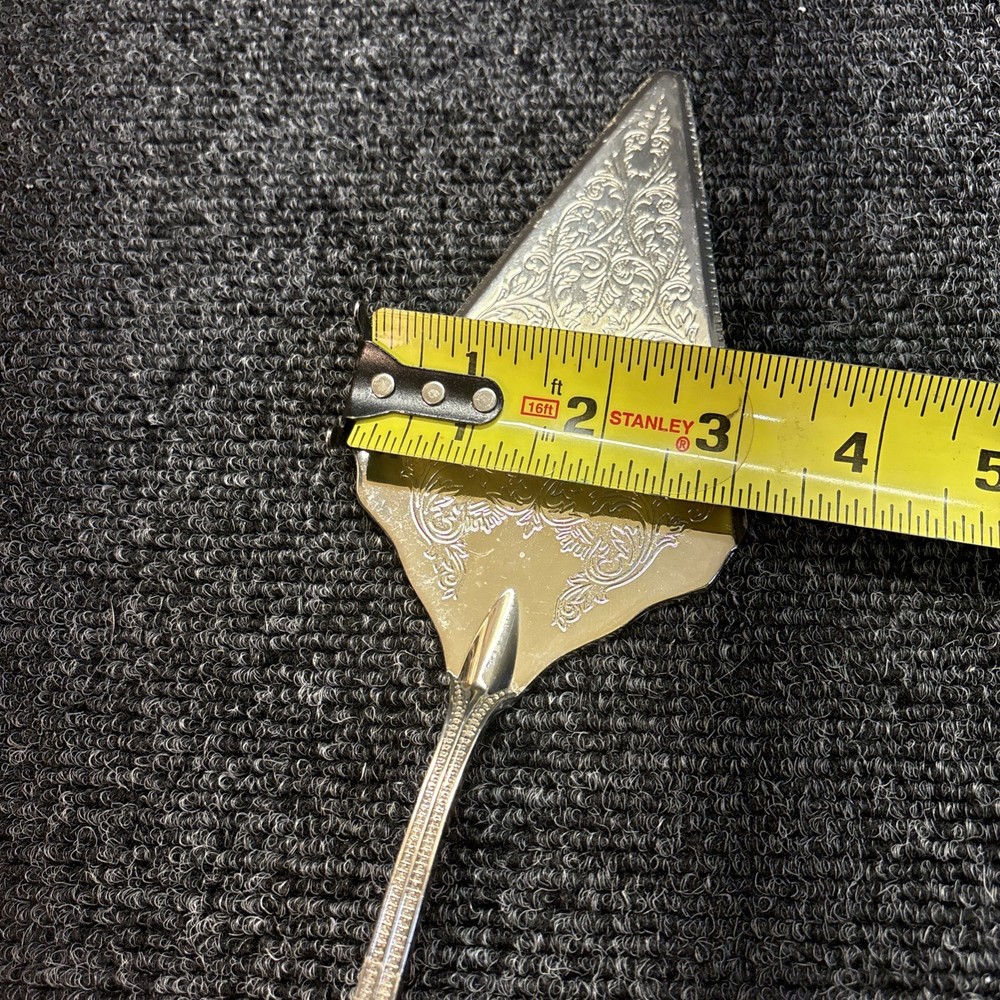 Vtg~Silver Plated~Cake Pie Server/Ornate Wedding Cake Server