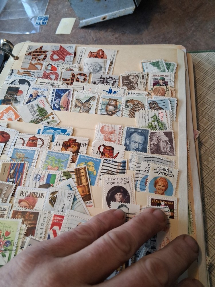 5000 + Stamps Post Marked 1 To 13 Cent