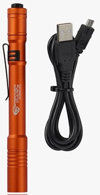 STREAMLIGHT 66146 Stylus Pro USB Orange Rechargeable Pen Light