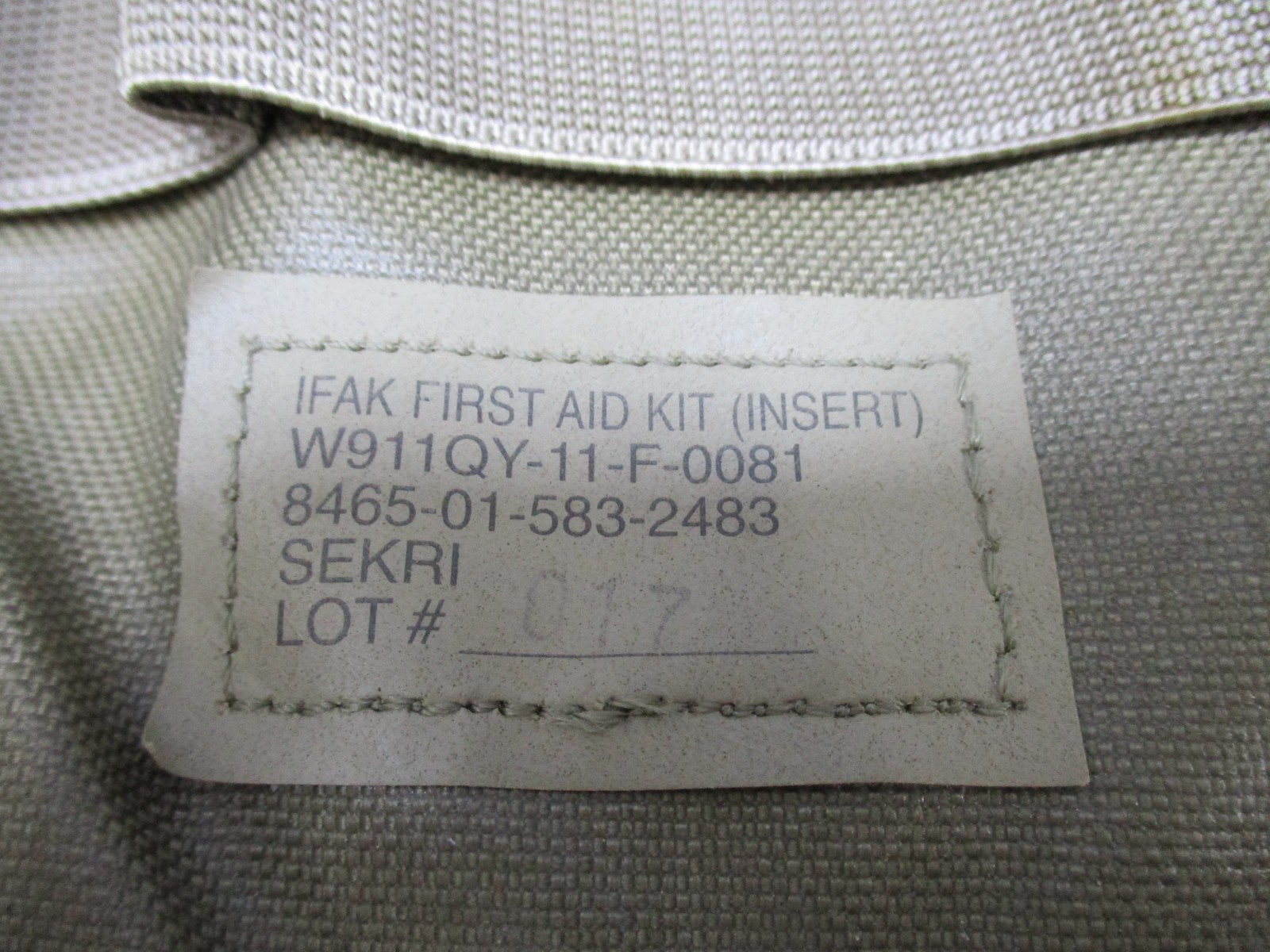 SEKRI IFAK First Aid Kit MultiCam Pouch SOF Tourniquet Trauma Bandage Gloves