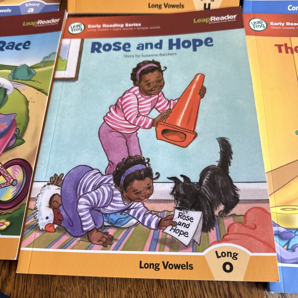 10 LeapFrog LeapReader Interactive Books Long & Short Vowels Reading Phonics