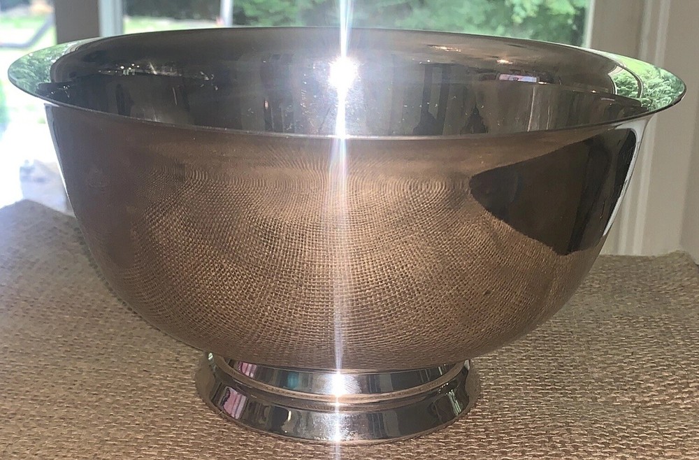 VTG ‘01 Heart O’ Dixie Triathlon Diver Revere Bowl Trophy 8.25”Diam Top 4.5”T