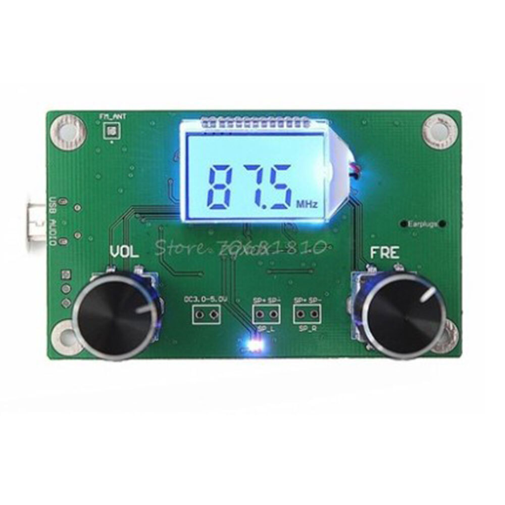 DC 3V-5V 87-108MHz LCD Digital Stereo Digital Receiver