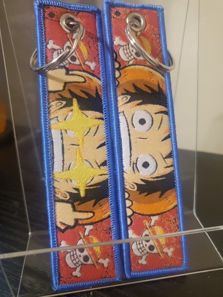 Brand New Double-Sided One Piece Anime Embroidered Keychains (Multiple Styles)