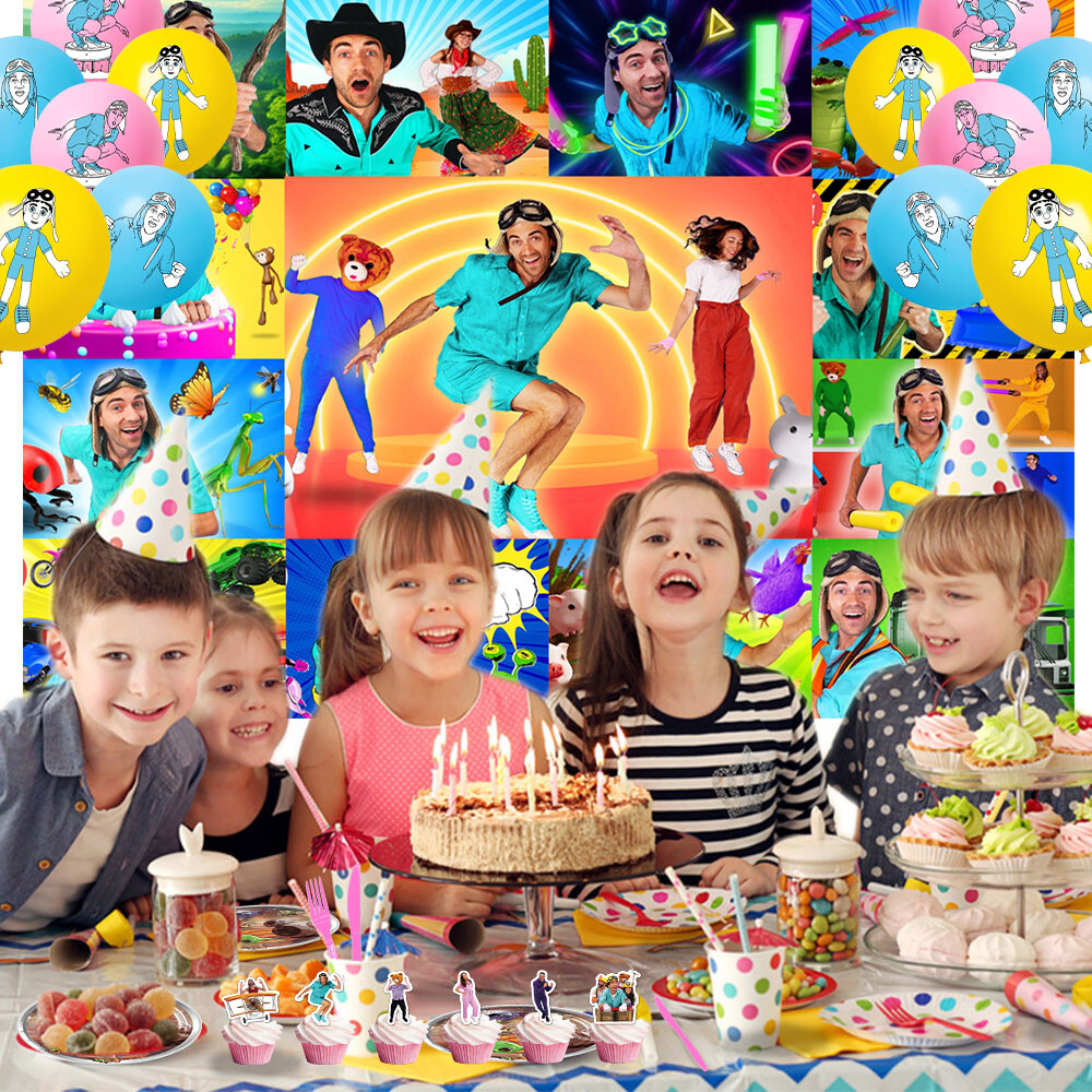 Danny Party Supplies Birthday Decor Set Balloons Cake Toppers Banner