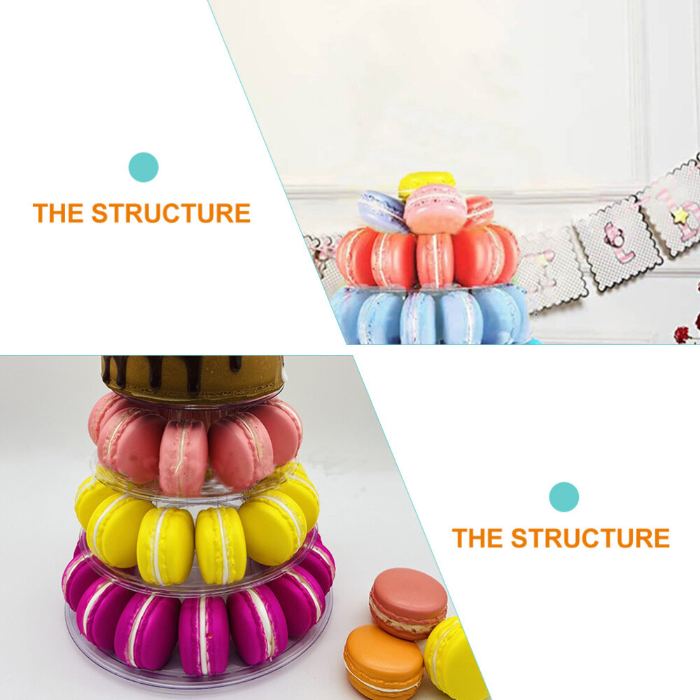 Macaron Tower Stand Cupcake Display Stand Tree Holder Round Cake Dessert Rack