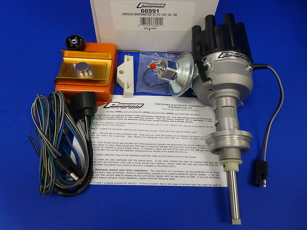 Proform Electronic Ignition Distributor Kit Fits Mopar Chrysler 273 318 340 360