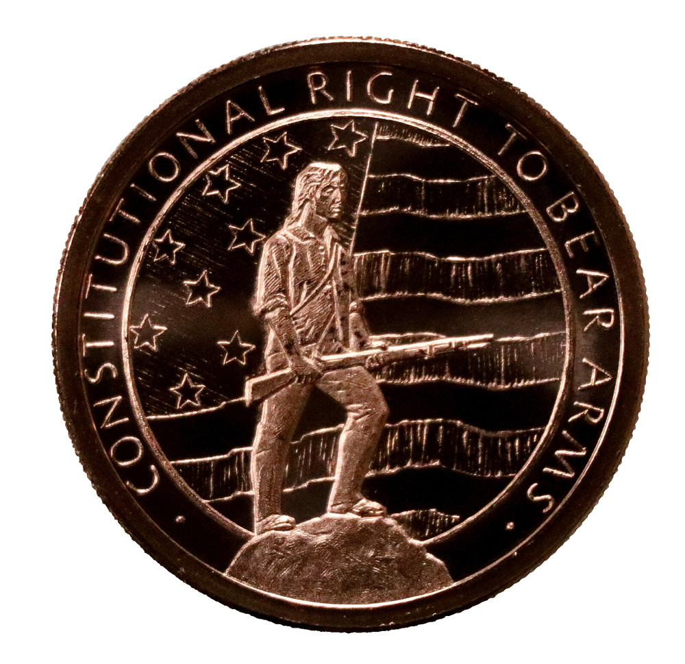 1 oz Copper Round – Second Amendment | Right to Bear Arms | .999 Fine