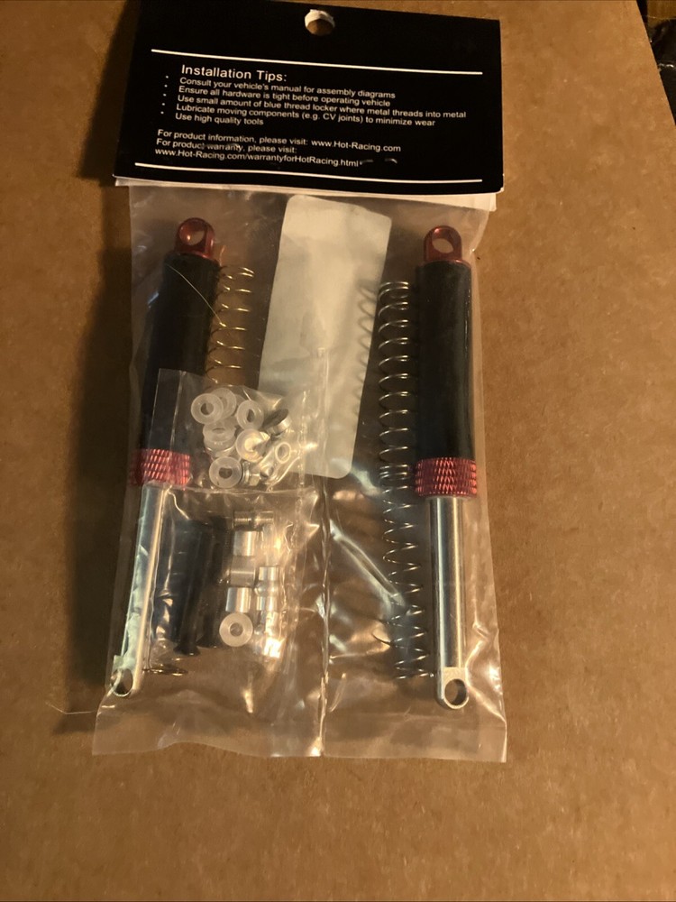 Hot Racing TD100T02 100 MM Internal Spring Shocks Red