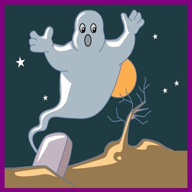 30 Custom Ghost Art Personalized Address Labels