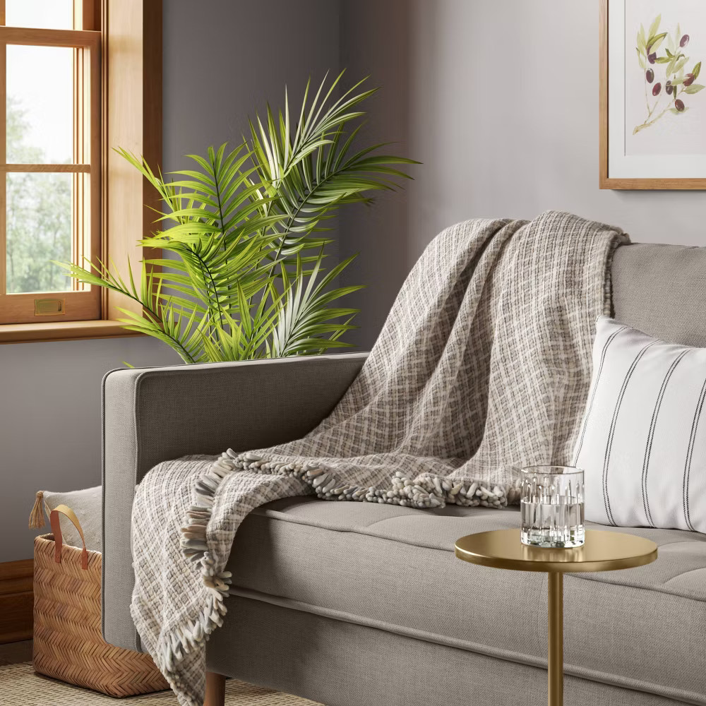 Woven Throw Blanket Cream/Neutral - Threshold