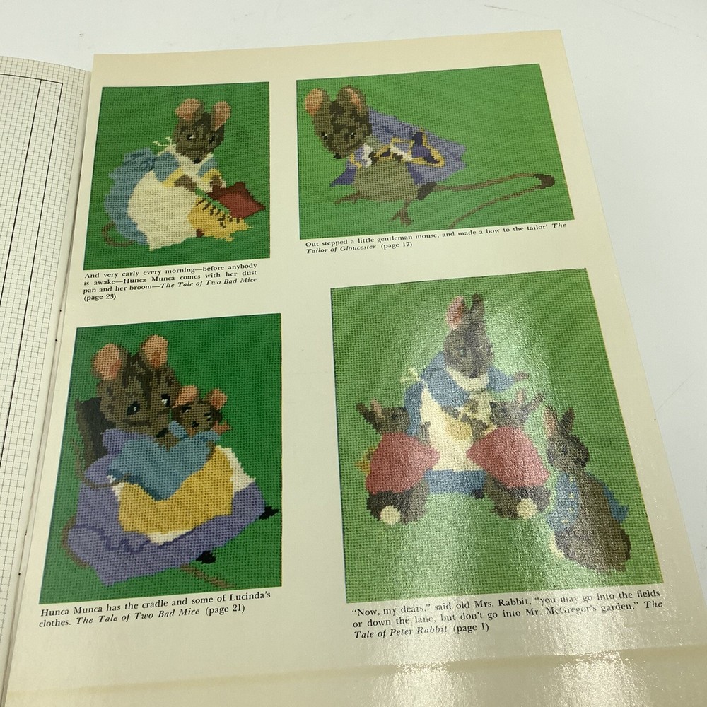 Needlepoint Designs after Illustrations by Beatrix Potter Vintage Pattern Book