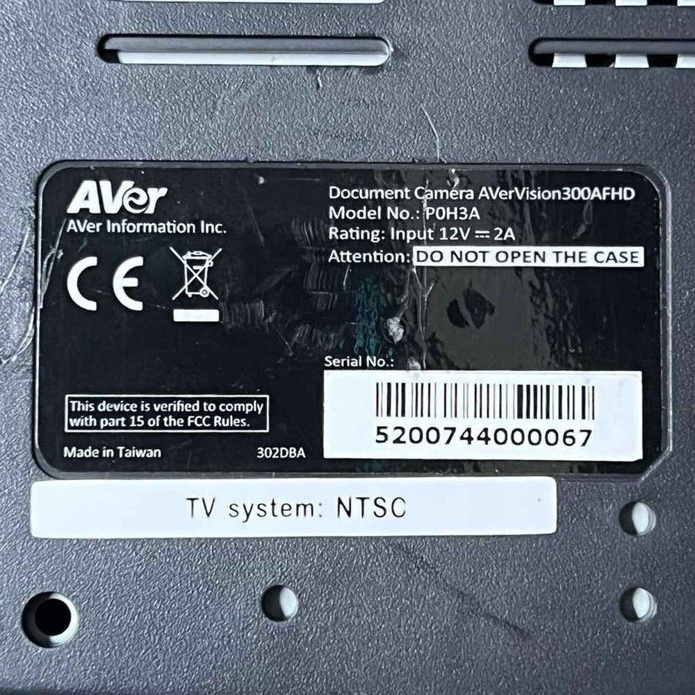 Aver AverVision 300AFHD 30FPS 5MP Document Camera Visual Presenter w/Bundle