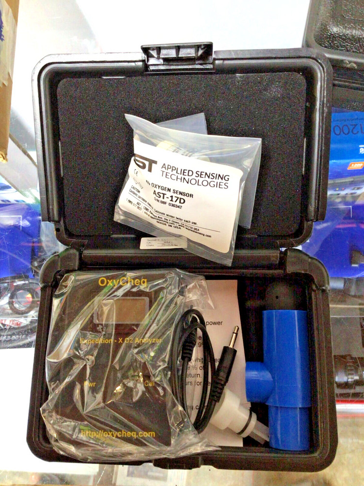 Oxycheq Expedition X Oxygen Analyzer with New Sealed O2 Sensor