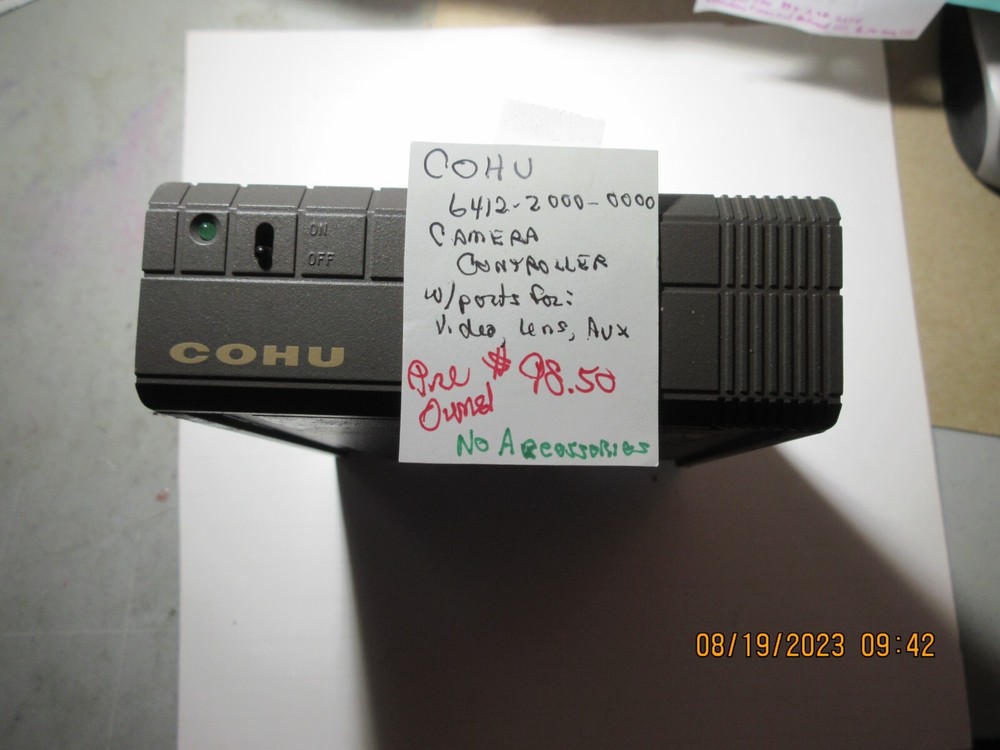 COHU CAMERA CONTROLLER 6412-2000-0000, PRE OWNED, USED