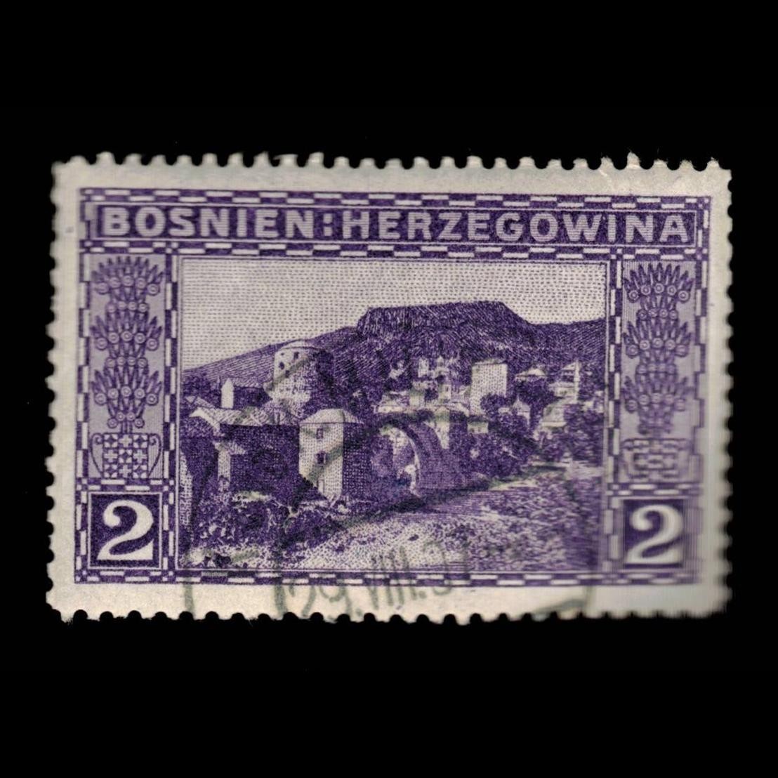 Bosnia & Herzegovina, Scott 31, View of Mostar, 1906, used, 115359