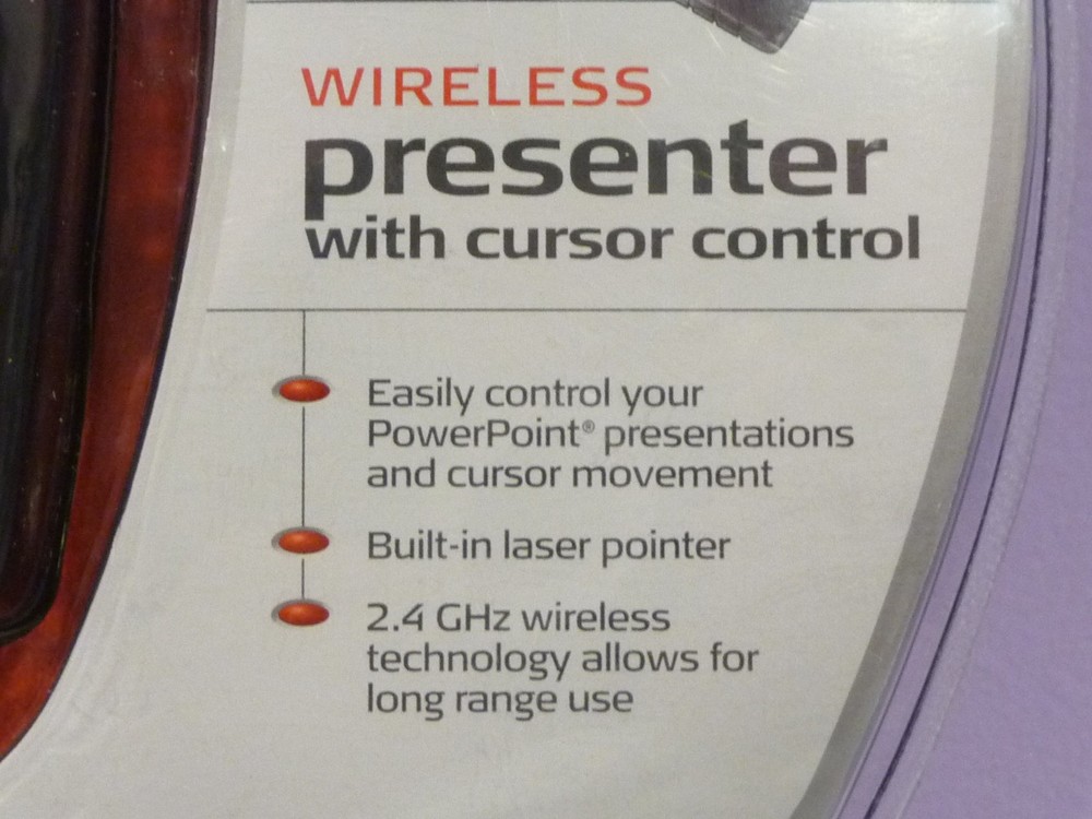 Targus Wireless Presenter With Laser Pointer & Cursor Control AMP03US - NEW