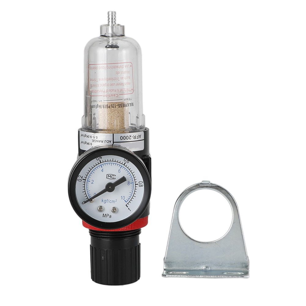 AFR-2000 1/4" Air Compressor Filter Water Separator Trap Tools Regulator Gauge