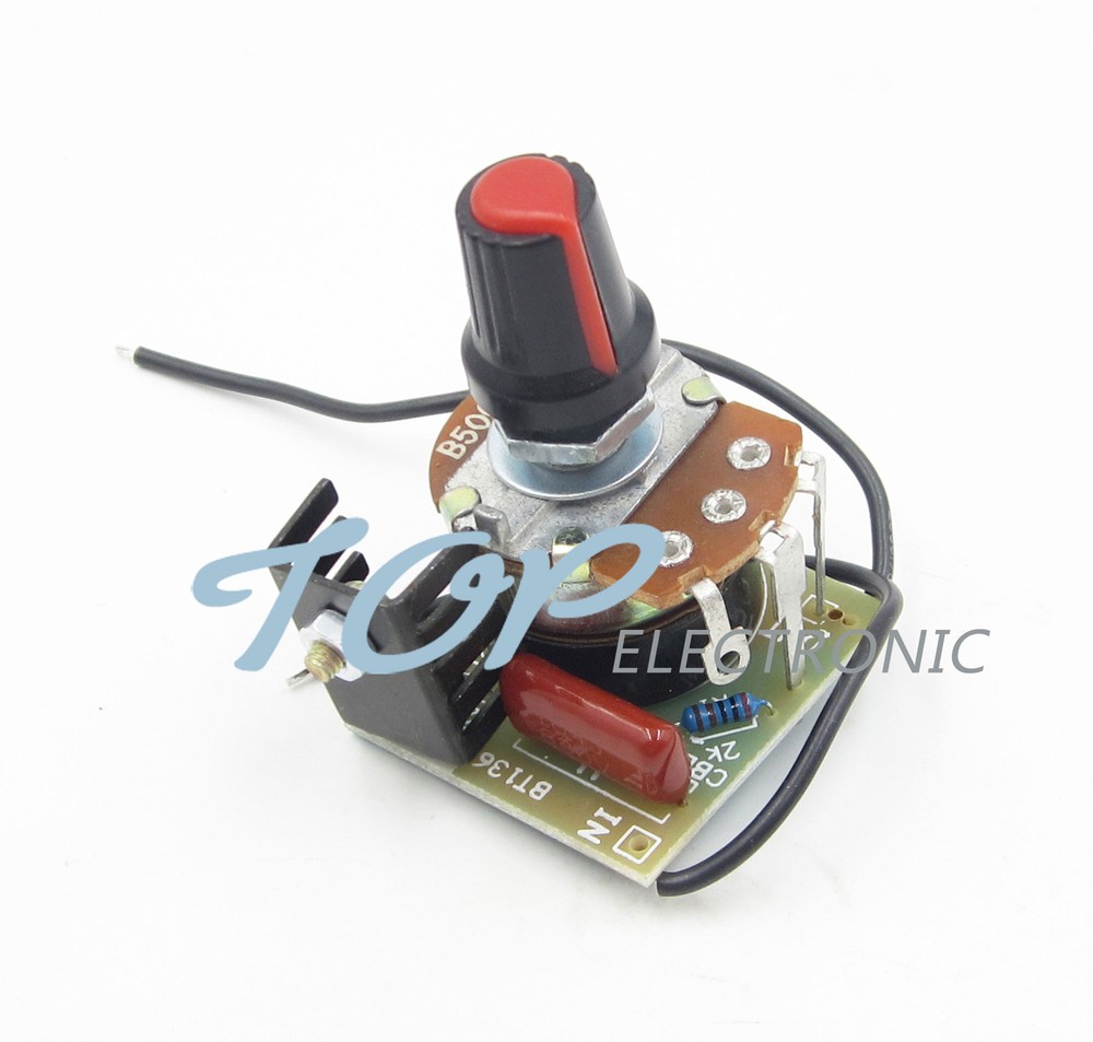 220V 500W BT136 Light Voltage Temperature Speed Adjust Switch