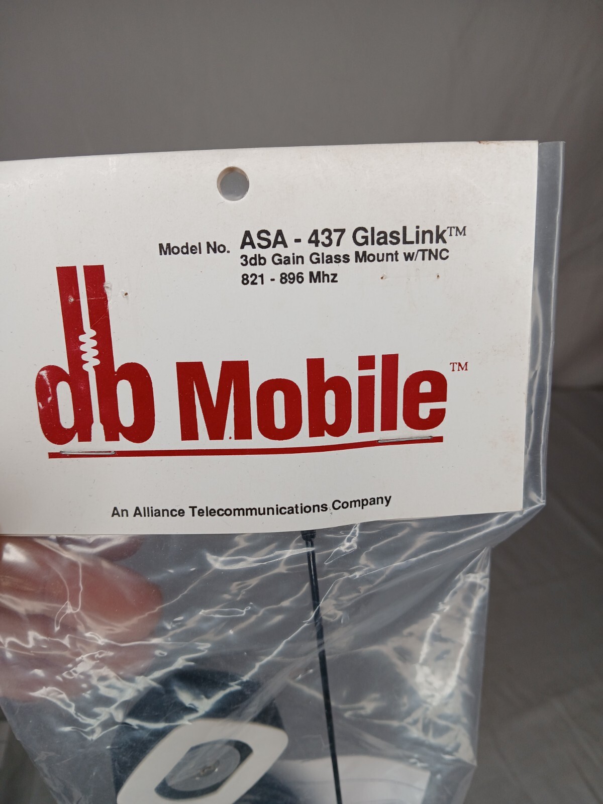 GlasLink Glass Mount Dual Band Cellular UHF Antenna NEW w/ All Mounting Hardware