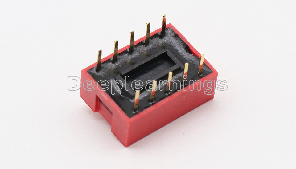 50Pcs Slide Type Switch Module 2.54mm 5-Bit 5 Position Way DIP Red Pitch
