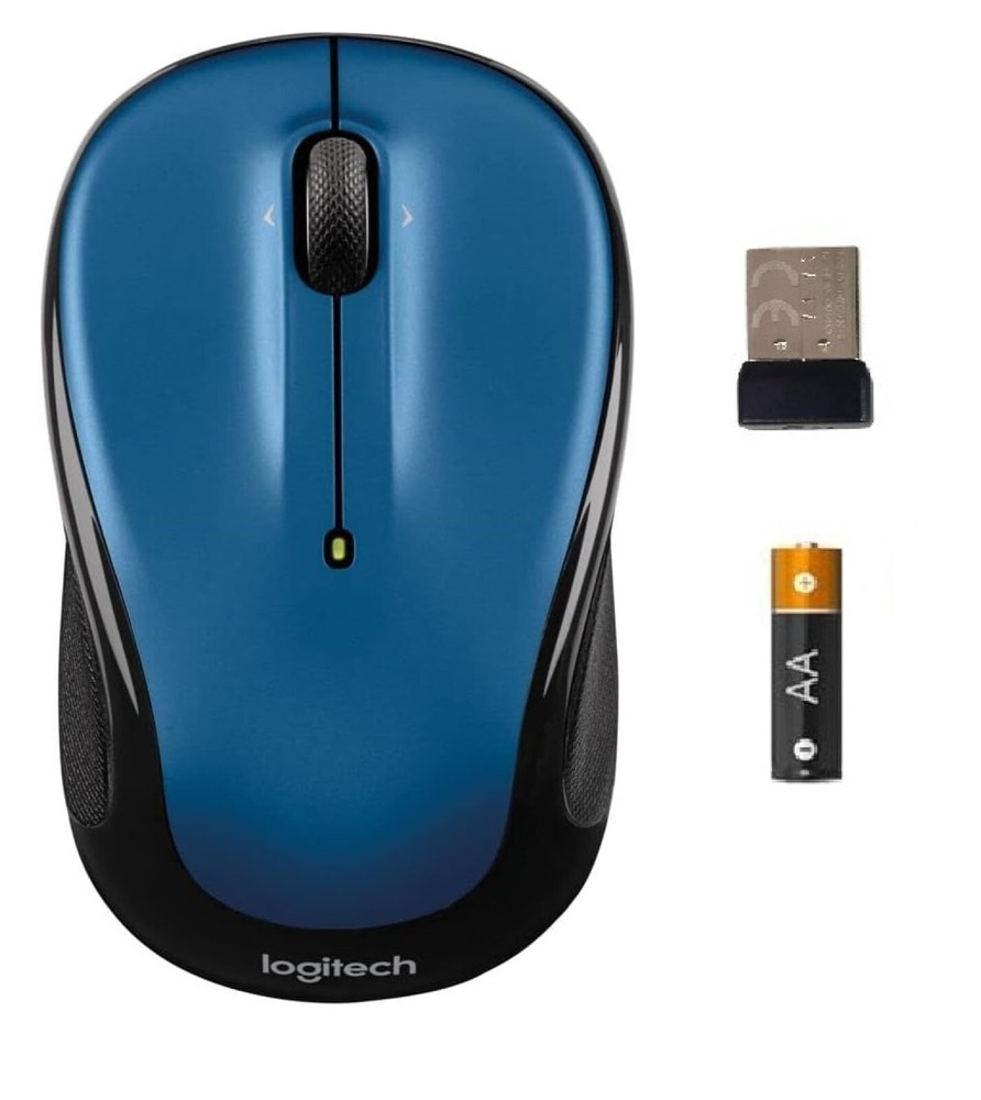 Logitech M325 Wireless Mouse for Web Scrolling PC / MAC / Laptop Linux Blue