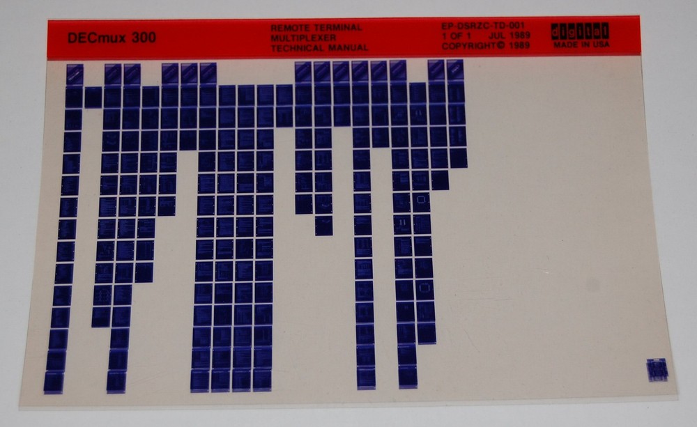 DEC DECmux 300 Remote Terminal Multiplexer Technical Manual, Microfiche