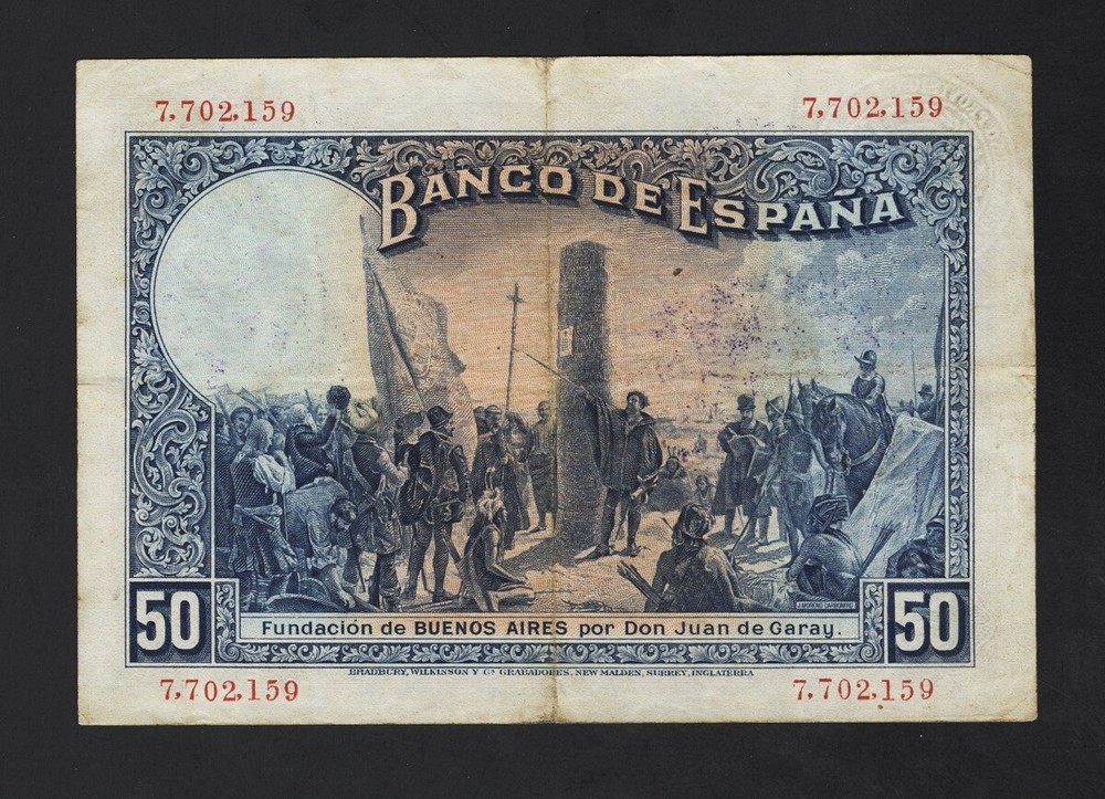 Spain Banknote Specimen Catalog P 72b