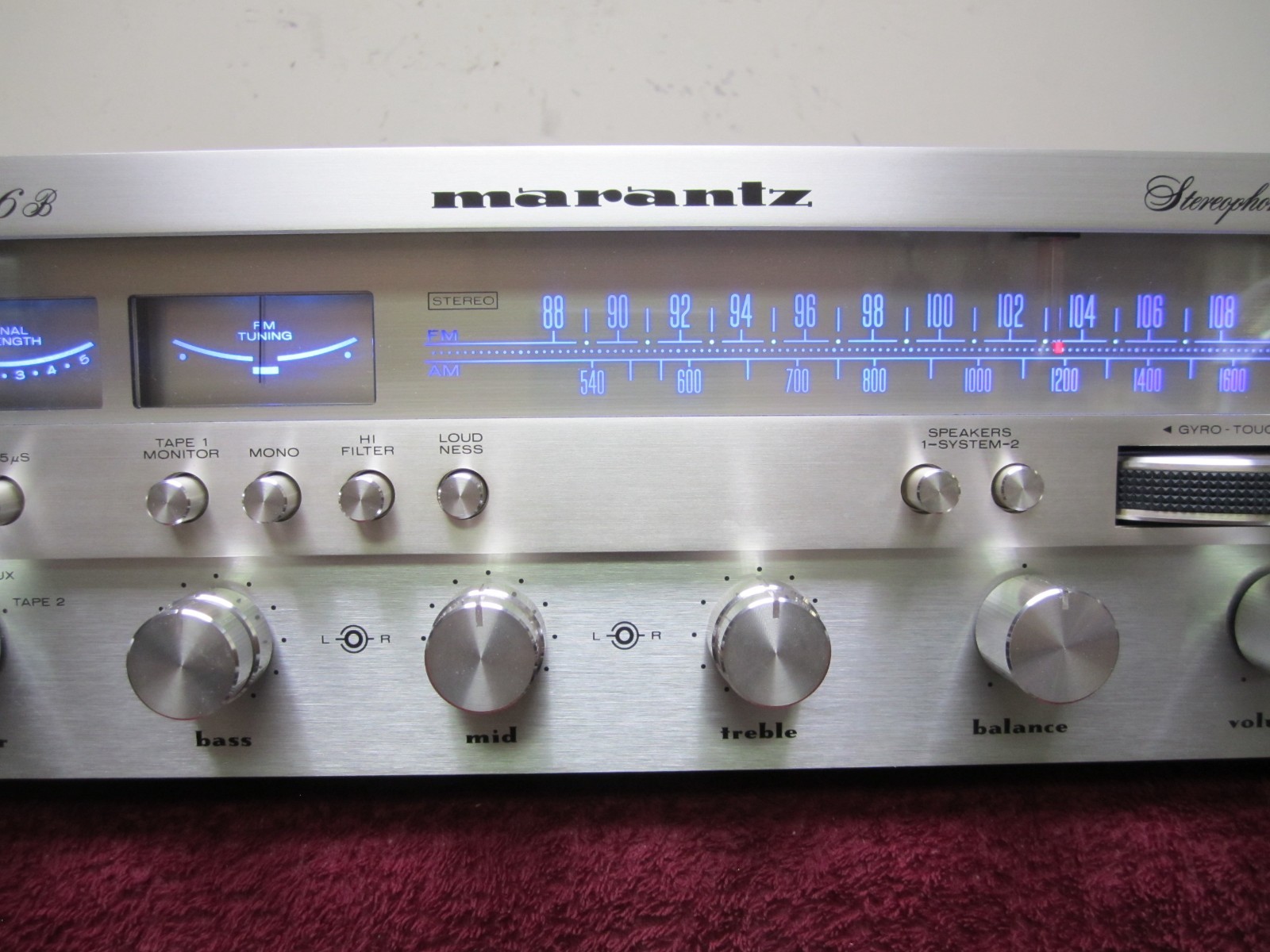 Marantz 2226B Stereo Receiver Cleaned Tested * Amp Works Fine, AM/FM Not working