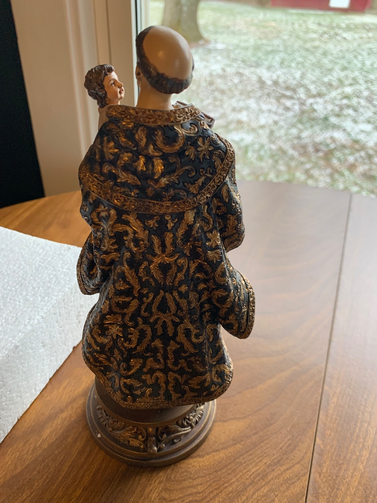 Saint Anthony of Padua Statue Figure Christian Devotional Resin Milagros Sacred