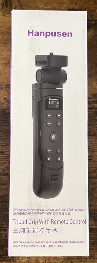 for SONY Camera Tripod Grip with Rechargeable Remote Control Wireless Mount