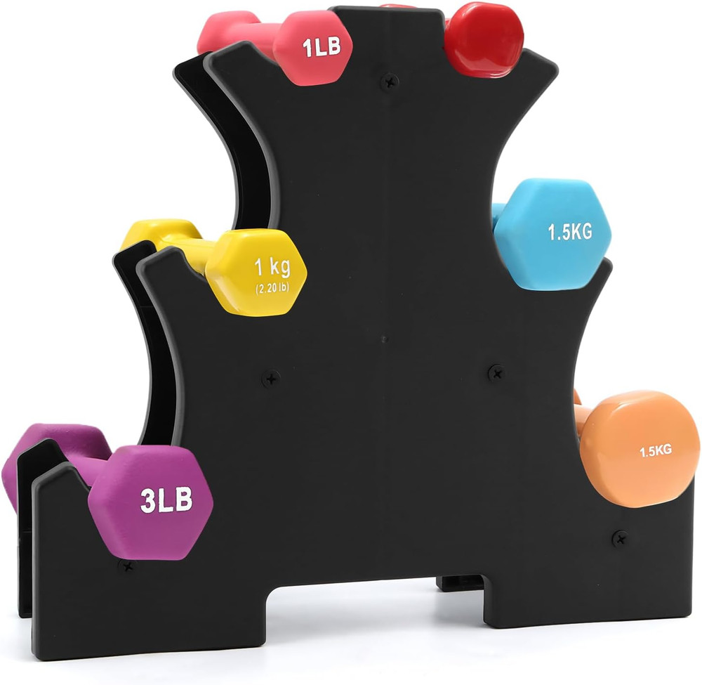 Dumbbell Rack Stand Only, A-Frame Dumbbell Storage Rack with Handle, Tree Shape